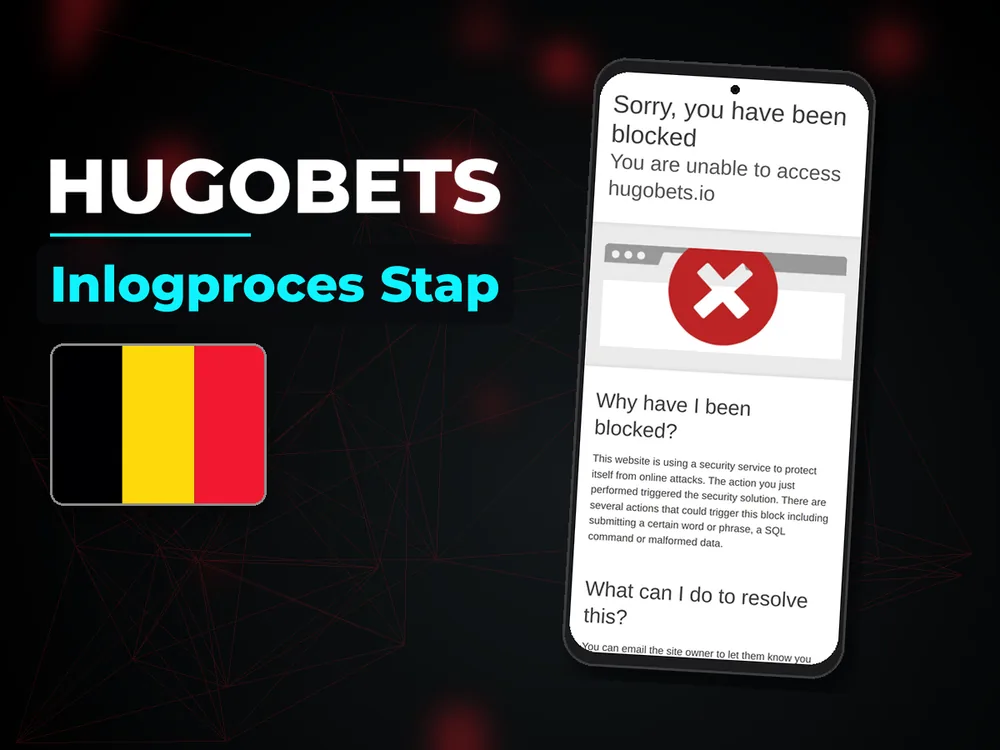 Hugobets - Inlogproces Stap